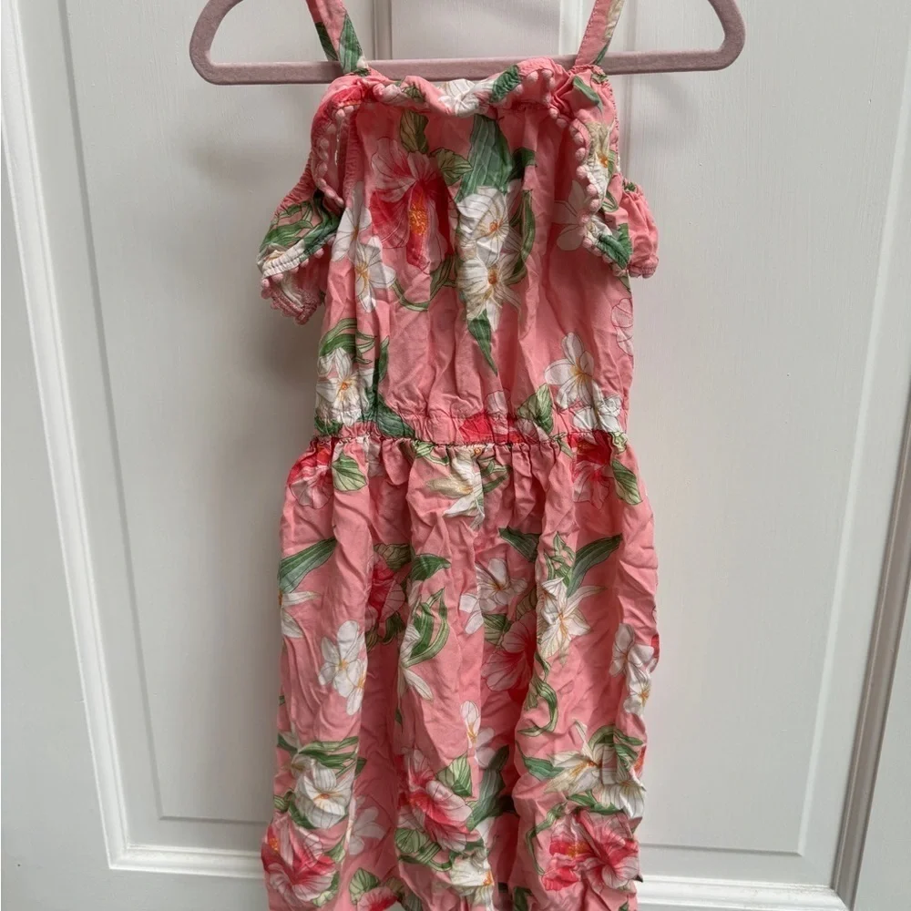 NWOT Carter’s 3T Pink Girls Floral Off the Shoulder Dress